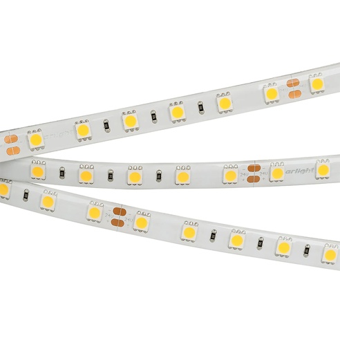 Лента светодиодная RTW 2-5000SE 24V Cool 2x (5060, 300 LED, LUX) (Arlight, 14.4 Вт/м, IP65)