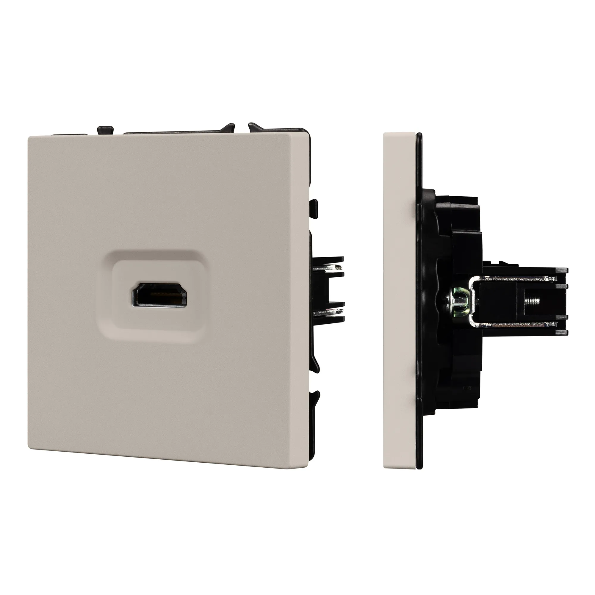 Механизм HDMI розетки SCT-NOBE-MHD1-SFPL-CA (Arlight, Кашемир)
