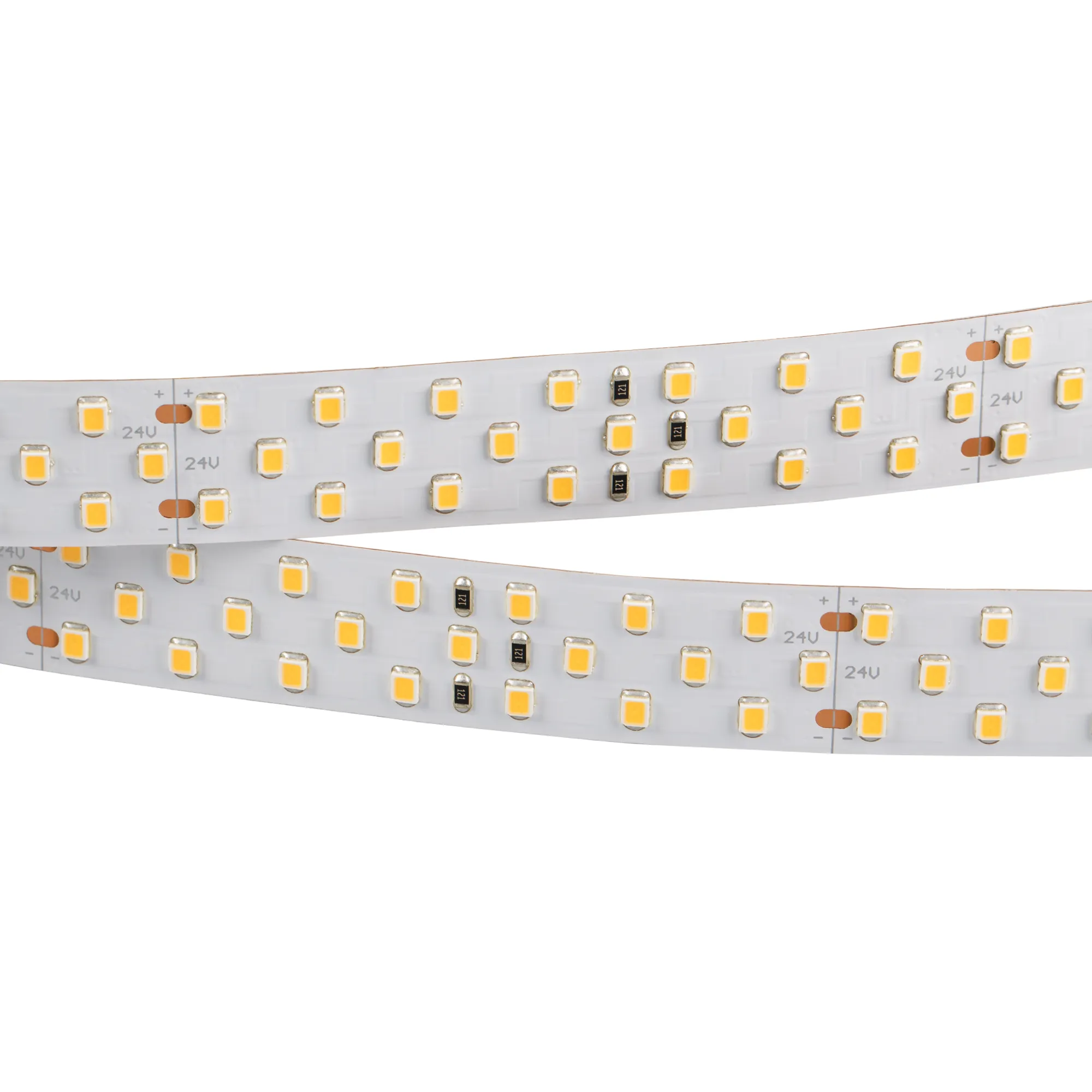 Лента светодиодная RT 2-5000 24V Warm3000 3x2 (2835, 1260 LED, LUX) (Arlight, 27 Вт/м, IP20) - изображение товара