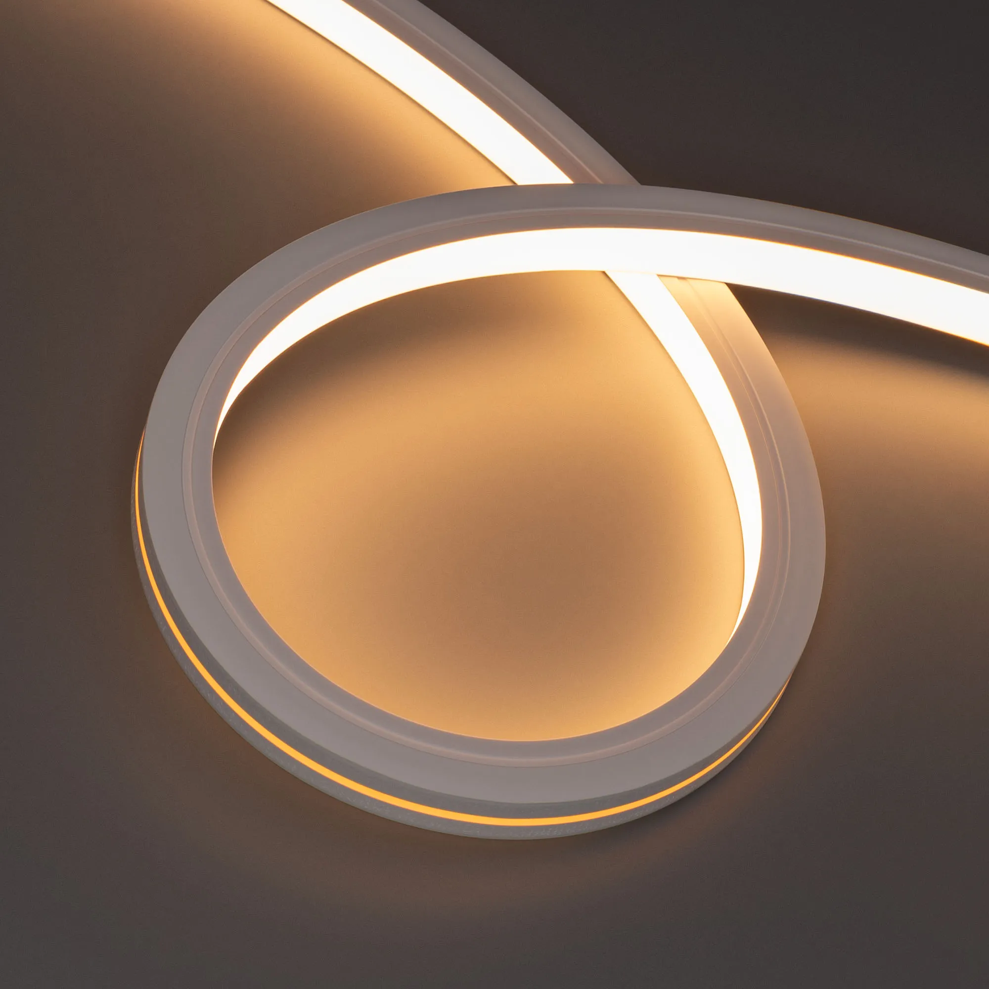 Лента светодиодная герметичная MOONLIGHT-TOP-X280-16x16mm 24V Warm 2700 (10W/m, IP67, 15m, wire x1) (Arlight, Вывод боковой, 5 лет) - изображение товара