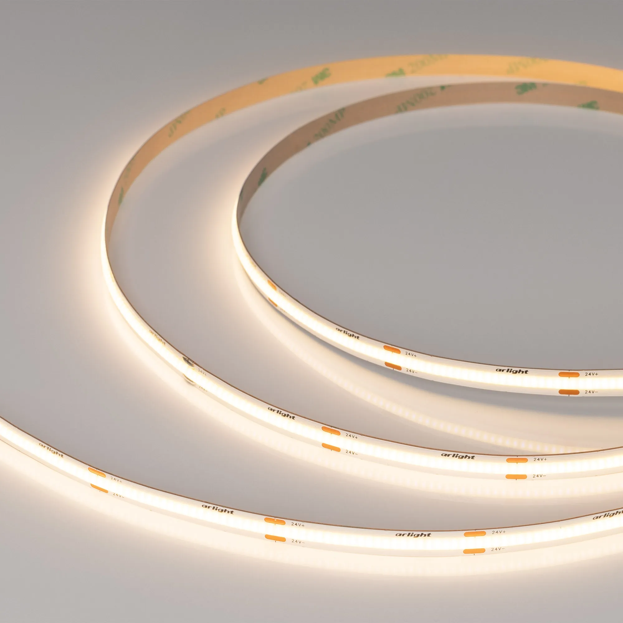 Лента светодиодная COB-X480-8mm 24V Warm3500 (8 W/m, IP20, CSP, 5m) (Arlight, -) - изображение товара