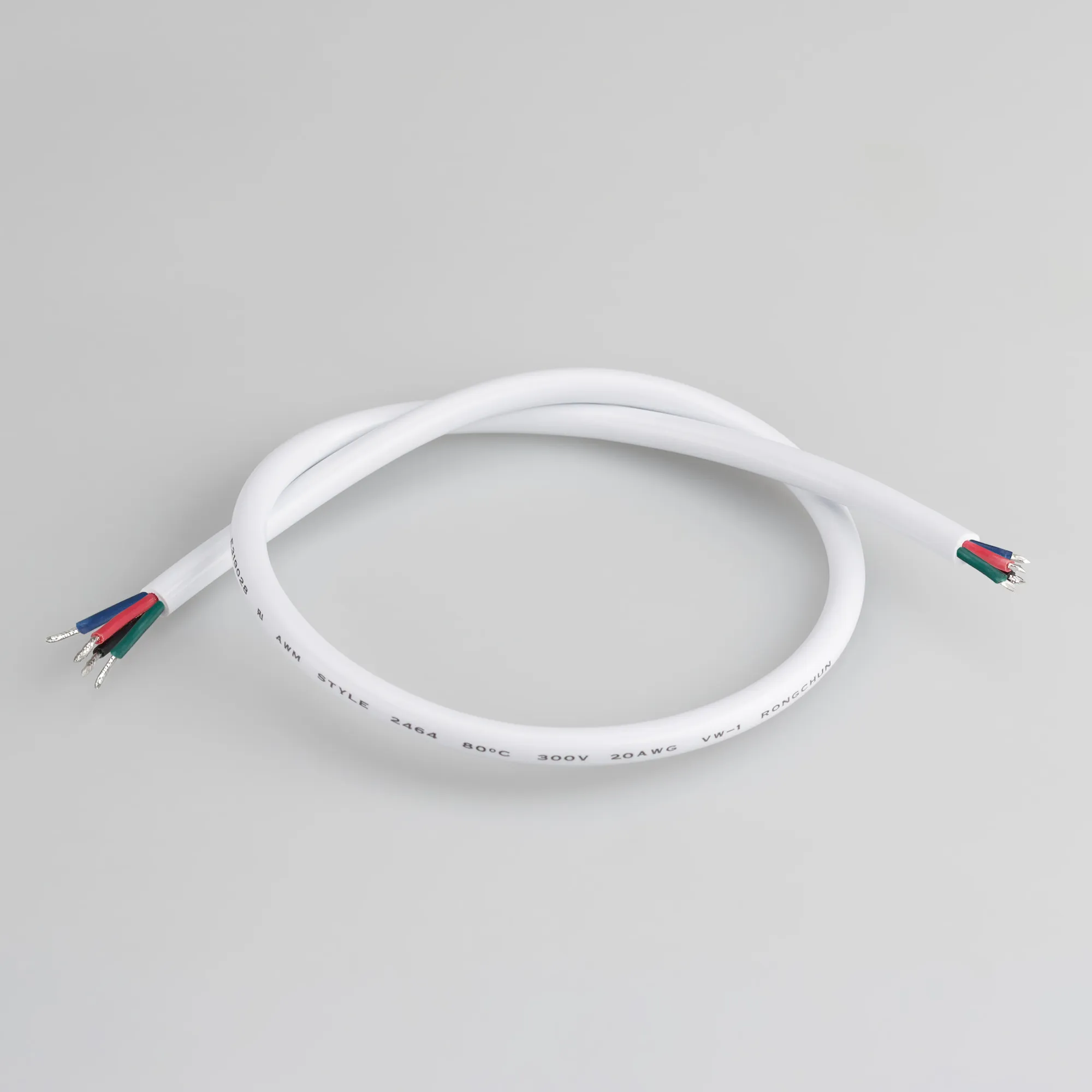 Провод питания ARL-MOONLIGHT-20AWG-4W-D6-CU-500 White (Arlight, Закрытый)
