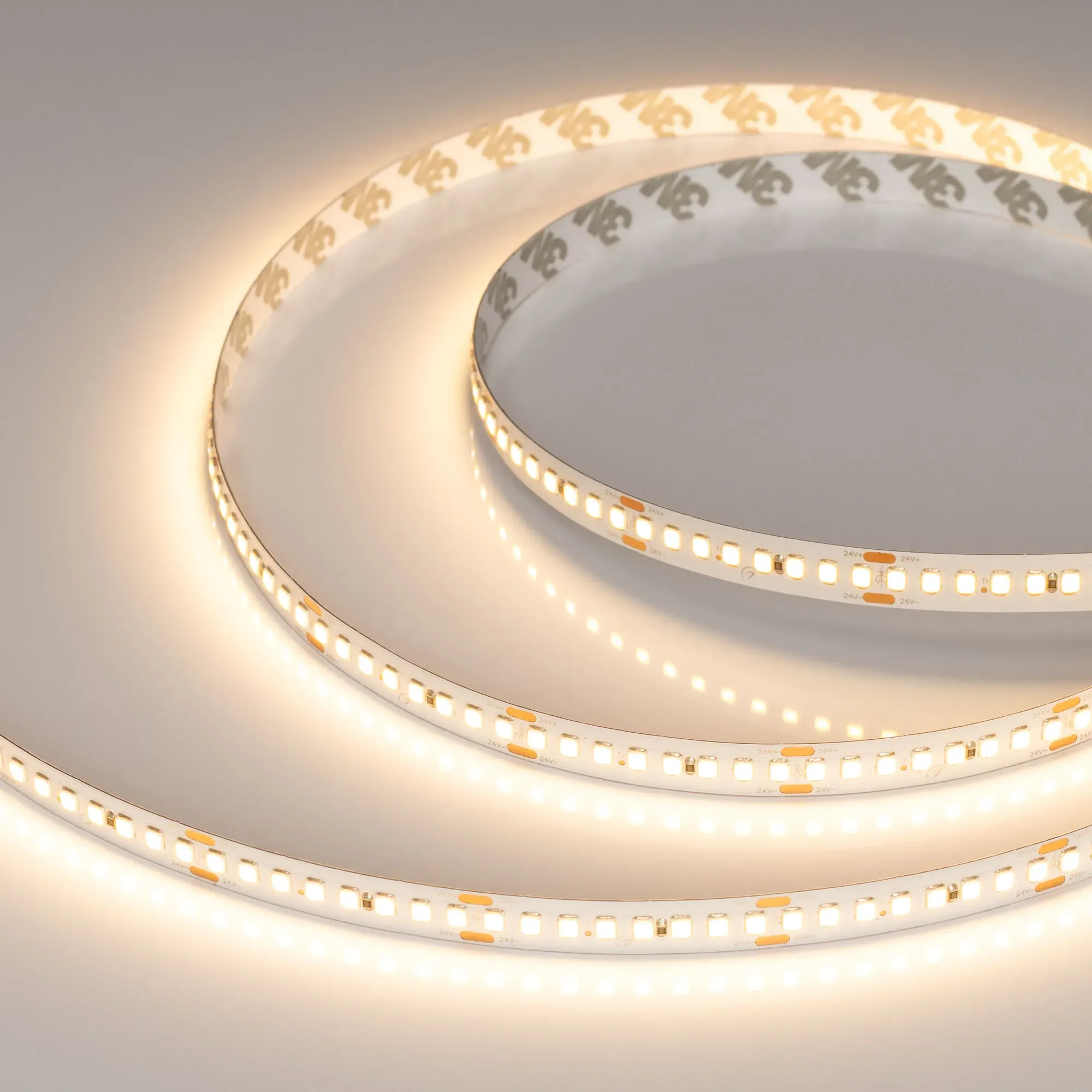 Лента RT-A192-10mm 24V Warm2700 (17.6 W/m, IP20, 5m) (Arlight, высок.эфф.150 лм/Вт)