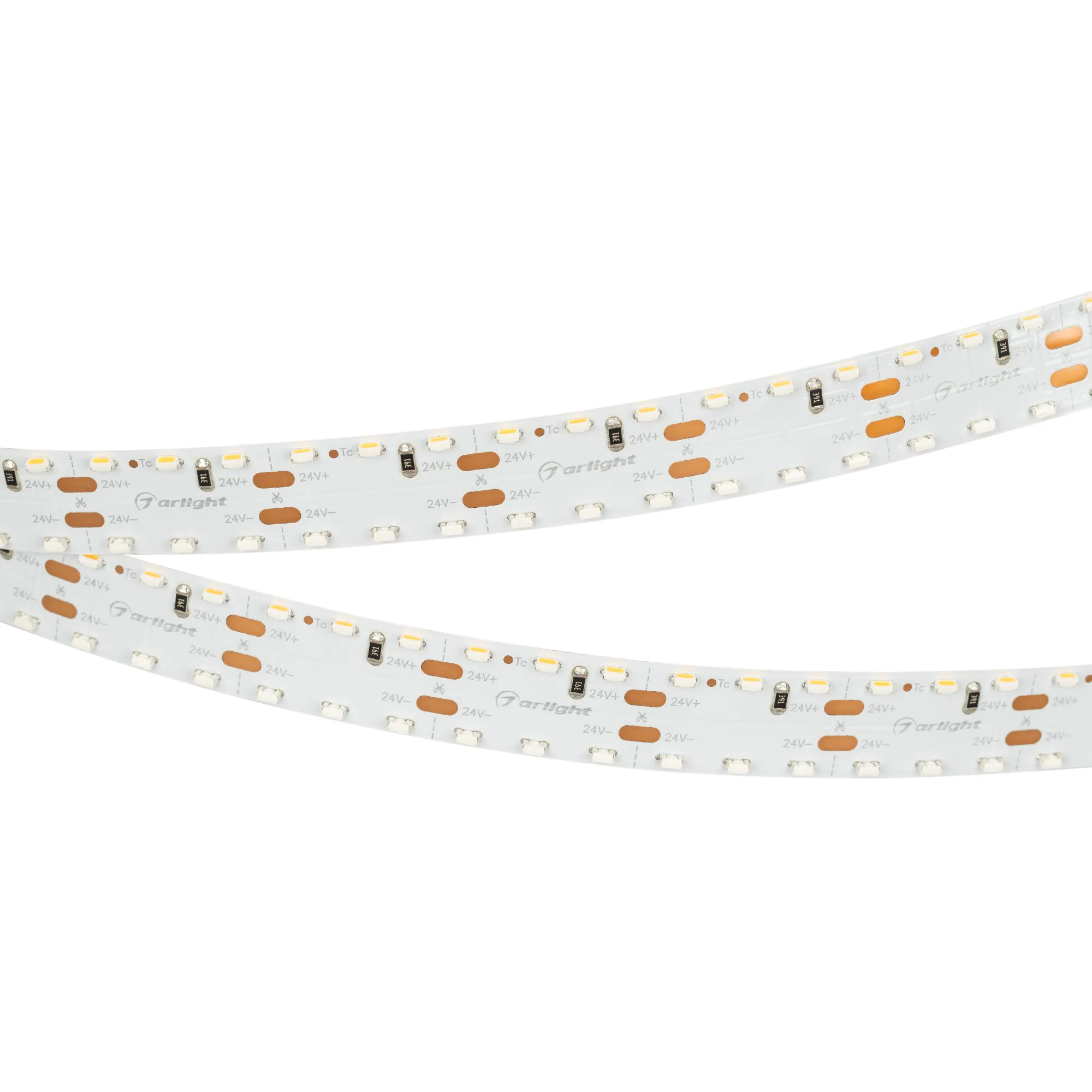 Лента светодиодная RS 2-5000 24V Warm3000 2x2 15mm (3014, 240 LED/m, LUX) (Arlight, 19.2 Вт/м, IP20)